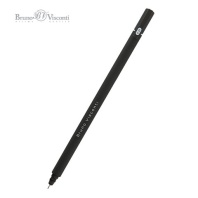 Ручка гелевая BRUNO VISCONTI Super Slim Black, ЧЕРНАЯ, узел 0,28мм, линия 0,2мм, 20-0, 20-0397