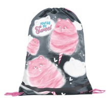 Мешок для обуви 1 отд, 360*480, карман, светоотр. "Котоваты"