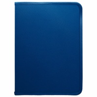 Папка объемная на молнии пластиковая на 4 кольцах, 35 мм, А4, BRAUBERG PIXEL, темно-синяя, 0,7 мм, 273080