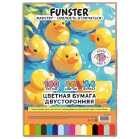 Цветная бумага А4 ТОНИРОВАННАЯ В МАССЕ, 160 листов 16цв, короб, 80г/м2, BRAUBERG, 210х297мм, 117618