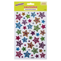 Наклейки виниловые "Звезды", многоразовые, голографические, 14х21 см, ЮНЛАНДИЯ, 661809 Наклейки виниловые "Звезды", многоразовые, голографические, 14х21 см, ЮНЛАНДИЯ, 661809