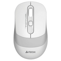 Мышь беспроводная с бесшумным кликом A4TECH Fstyler FG10, USB, 4 кнопки, оптическая, белая, 1147569