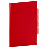 Папка-уголок 3 отделения жесткая непрозрачная А4 BRAUBERG SPECIAL, красная, 0,15 мм, 273064