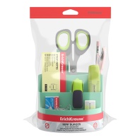 Набор настольный вращающийся пластиковый ErichKrause Mini Burger, Powder, оливковый