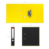 Папка-регистратор с арочным механизмом ErichKrause, Accent, А4, 50 мм, желтый