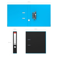 Папка-регистратор с арочным механизмом разборная ErichKrause, Accent, А4, 50 мм, голубой