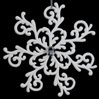 Украшение ErichKrause Снежинка с завитками 14см