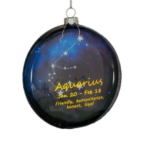 Украшение ErichKrause Decor Водолей медальон 10см, стекло
