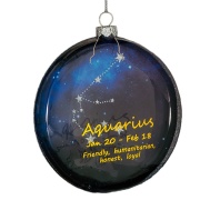 Украшение ErichKrause Decor Водолей медальон 10см, стекло