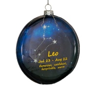 Украшение ErichKrause Decor Лев медальон 10см, стекло