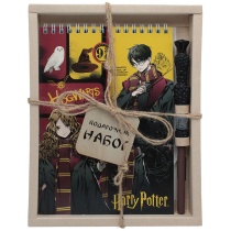 Блокнот А5  60л. "Гарри Поттер" кл. + ручка шар. "Волшебная палочка"