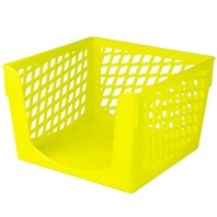 Подставка под бумажный блок (90*90*70мм) Офис-Класс, желтая