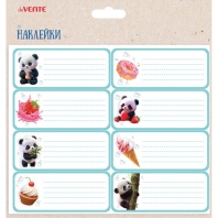 Набор наклеек для тетрадей "deVENTE. Yummy Panda " 40x96 мм, 8 шт,