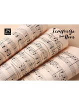 Тетрадь для нот А4 24л., гориз., скоба "Ноты в свитках"