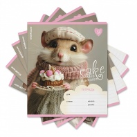 Тетрадь А5 18л кл. Erich Krause "Cake Master" MIX-PACK