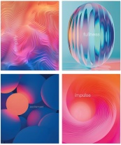 Тетрадь А5  96л кл. Полином "Sensore design" мат.лам., 4 диз.