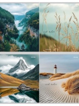 Тетрадь А5  96л кл. Проф-Пресс перевертыш "Виды природы - 7"