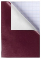 Тетрадь А4  96л кл. скоба бумвинил Hatber "Бордо" белизна 70%