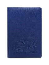 Обложка для автодокументов экокожа "Стандарт" матовая синяя