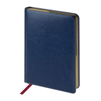 Ежедневник дат. 2026г А5 168л. тв.пер., кожзам "Sidney Nebraska. Синий" ляссе