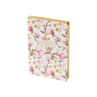 Ежедневник недат. А5 128л., мягк.обл., иск.кожа "Flora. Цветы. Фантазия" ляссе