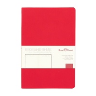 Ежедневник недат. А5 136л., мягк.пер., иск.кожа "Megapolis color flex. Красный" ляссе