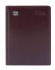 Ежедневник недат. А5 GLOBAL DELUXE, бургунди, нат.кожа, золотой срез