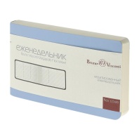 Еженедельник недат. А6  80л., мягк.пер., иск.кожа "Megapolis velvet. Зефирный голубой"