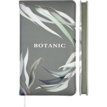 Планинг недат. 100*170мм  80л.,кожзам "Botanic" оливковый, 70м/г2
