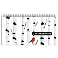 Планинг недат. 165*85мм 64л., гребень "Береза" мат.лам., выб.УФ-лак Планинг недат. 165*85мм 64л., гребень "Береза" мат.лам., выб.УФ-лак