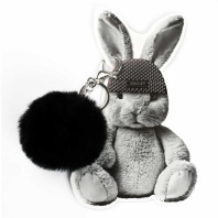 Брелок "Зайка в шапочке" мех, 6*6см