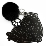 Брелок "Котик" мех, 6*6см