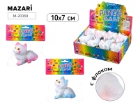 Антистресс-мялка "Сквиш котик" 10*7см, ассорти 2 вида