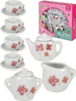 Игровой набор посуды 13 предметов "Чаепитие", ассорти, керамика