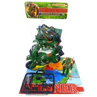 Набор солдатиков с мотоциклом, аксессурами и картой