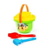 Набор игрушек. Ведро большое, ситечко большое, лопатка, грабельки 5 Набор игрушек. Ведро большое, ситечко большое, лопатка, грабельки 5