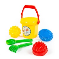 Набор игрушек. Ведро, лопатка, грабельки, формочки "Пирожные" 3 шт Набор игрушек. Ведро, лопатка, грабельки, формочки "Пирожные" 3 шт