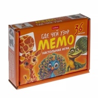 Игра Мемо "Где Чей Узор"  (36 карточек)