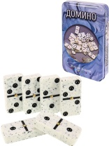 Домино в метал. коробке "Азарт" 20*12см