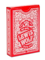 Карты игральные 54шт,  "Lewis & Wolf" red, пластик