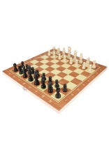 Шахматы деревянные, поле 34*17см, фигуры пластиковые