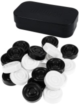 Шашки пластиковые без поля, классика 6+