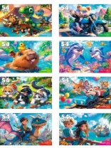 Пазлы   54 элемента "Сказочные истории" 8шт/уп