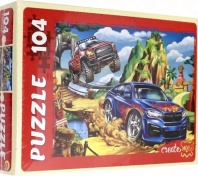 Пазлы  104 элемента  230*330мм "Крутые машинки 4" Create me