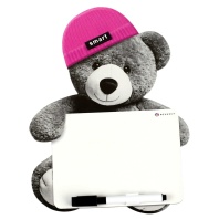 Доска магнитно-маркерная 22,4*26 см "Мишка в шапочке" в наборе 1 маркер