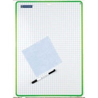 Доска маркерная Centropen А3 двусторонняя в клетку + 1 маркер