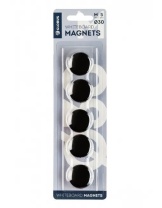 Магнит для доски  5шт 30мм, черные