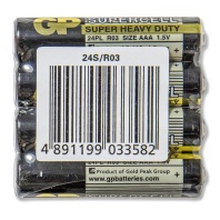 Батарейка R-03 (ААА) GP Supercell, солевая, в спайке, цена за 1 шт