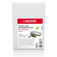 Плёнка д/ламинирования deVente А6 111x154 мм, 175мкм, 100шт/уп