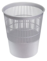 Корзина для мусора сетчатая 14л серая